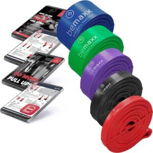 Elastique Musculation Traction Fitness + Guide Exercices - Assist Barre Fixe - Pull Up Bar Dip Bandes de Résistance | Gym Equipment: Muscu Tubes Bands Heavy Calisthenics Gymnastique Sport, Femme Homme